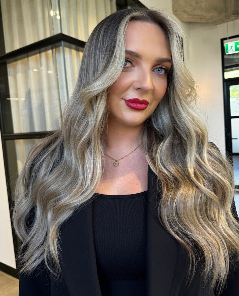 Carla rinaldi hair colourist speciialist at salon space in abbotsford coworking salon hairdresser