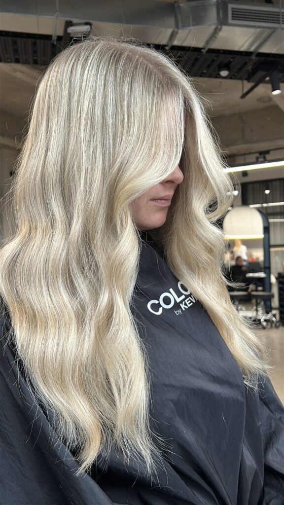 Zaskia from layla and audrey hairdresser at salon space in abbotsford coworking salon hairdresser hair extensions