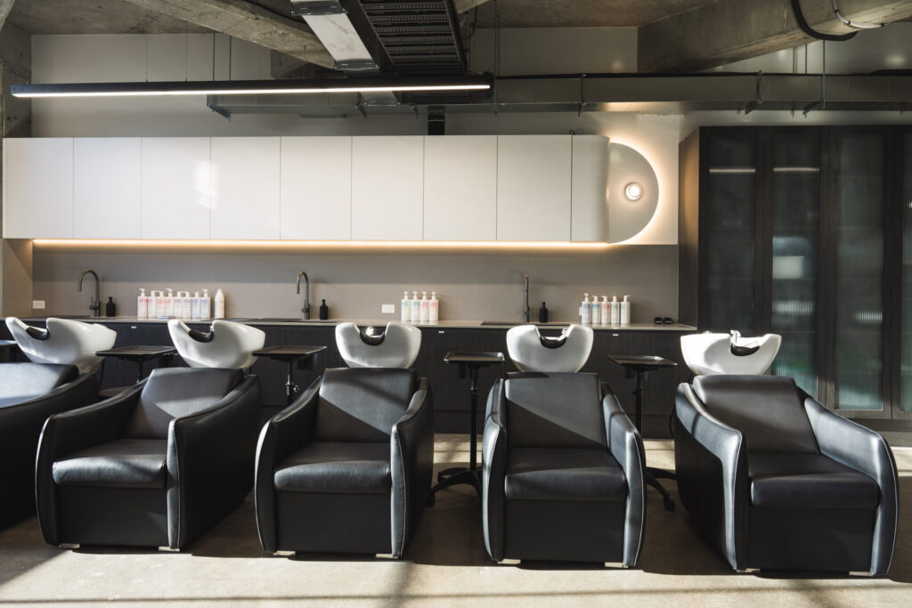 Salon Space coworking salon in abbotsford australia salon wash lounge and basin